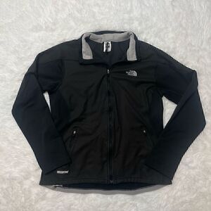 The North Face Womens Sz L Windstopper Jacket Black Flight Series Softshell